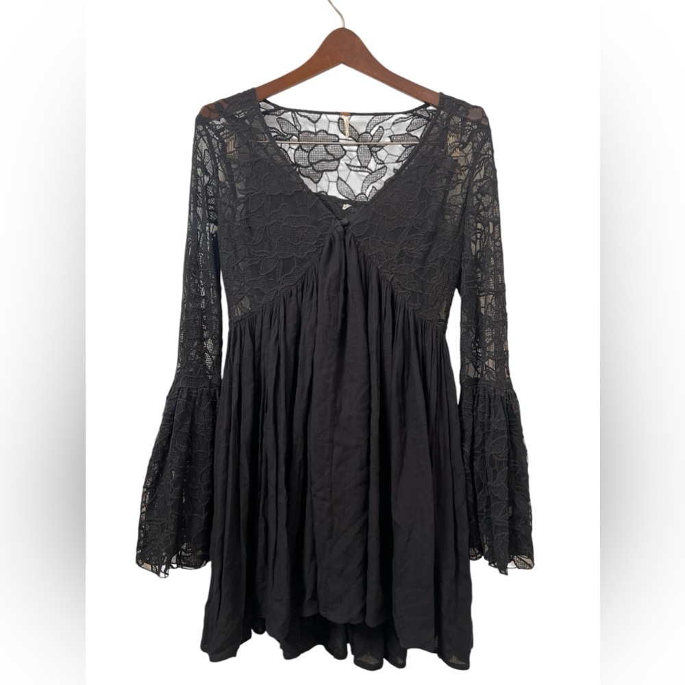 Free People black lace dress, size XS